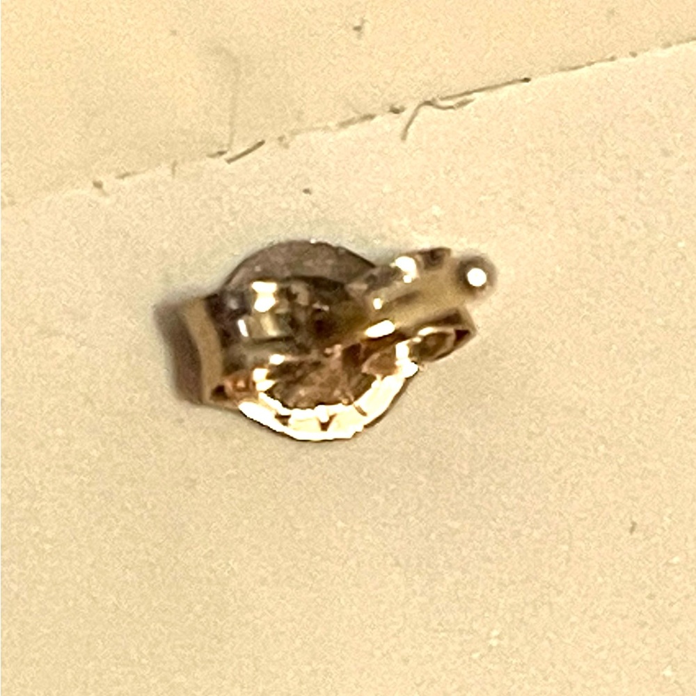 14k Gold Pearl Stud Earrings View 5